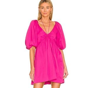 L’Academie Ilana Mini Dress in Fushia Pink